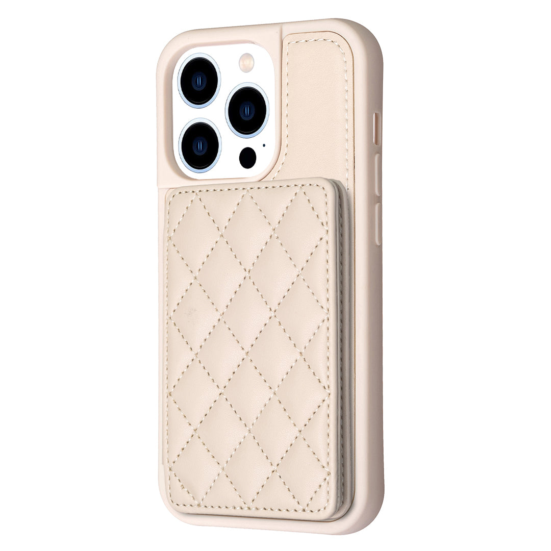 BF25 For iPhone 13 Pro 6.1 inch Card Slots Phone Case Leather Coated TPU Cover with Kickstand BF25 For iPhone 13 Pro 6.1 inch Card Slots Phone Case Leather Coated TPU Cover with Kickstand